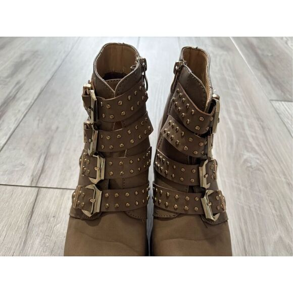 Reneeze brown buckle ankle boots size 7 1/2 - Picture 4 of 11